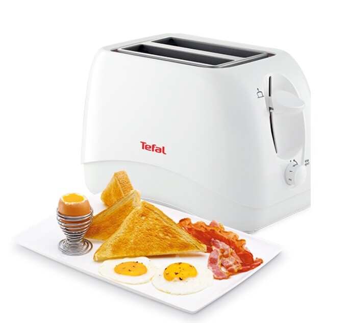 TEFAL เครื่องปิ้งขนมปัง TOAST DELFINI กำลังไฟ 850 วัตต์ รุ่น TT1321 / TT1321THสีขาว